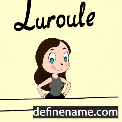 cartoon of the name Laurélie