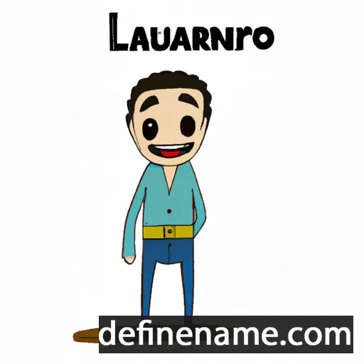 Laureano cartoon