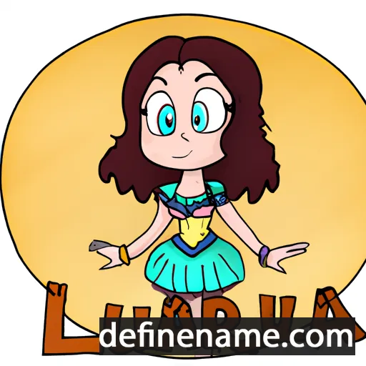 cartoon of the name Laurelia