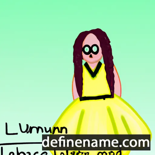 cartoon of the name Laurenia