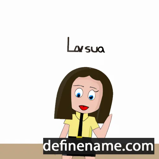 cartoon of the name Laurensa