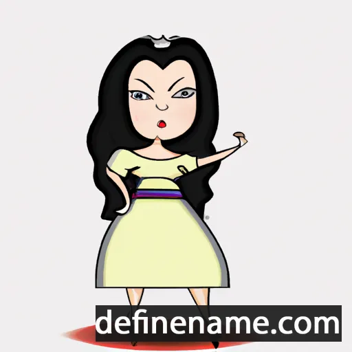 cartoon of the name Laurestine