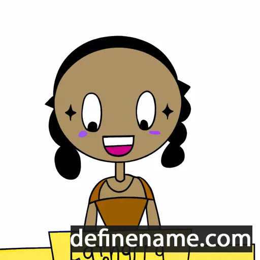 cartoon of the name Lauretha