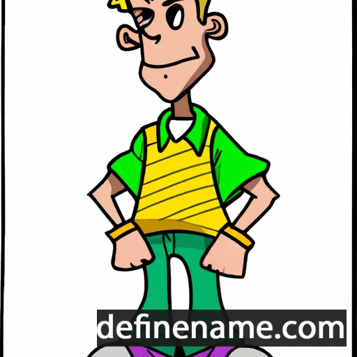 cartoon of the name Lauriano