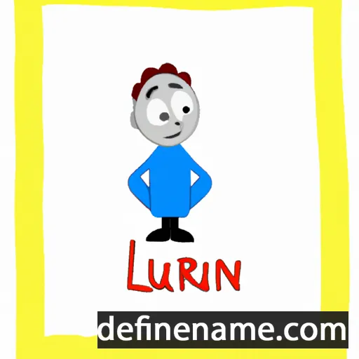 cartoon of the name Laurin