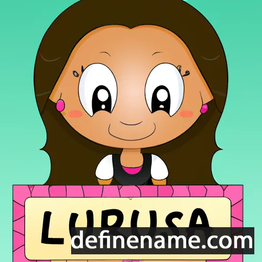 cartoon of the name Laurisa