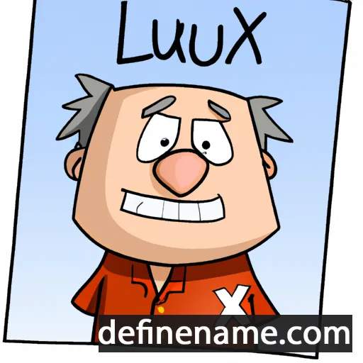 cartoon of the name Laux