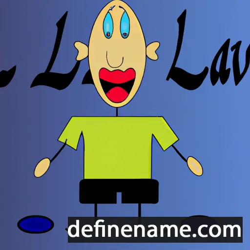 cartoon of the name Lav