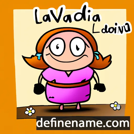 cartoon of the name Lavada