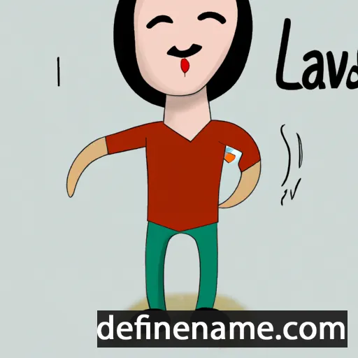 cartoon of the name Lavan