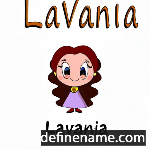 cartoon of the name Lavania