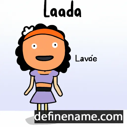 cartoon of the name Laveda