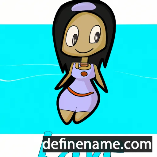 cartoon of the name Lavee