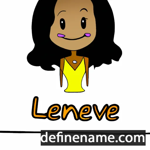 cartoon of the name Laveene