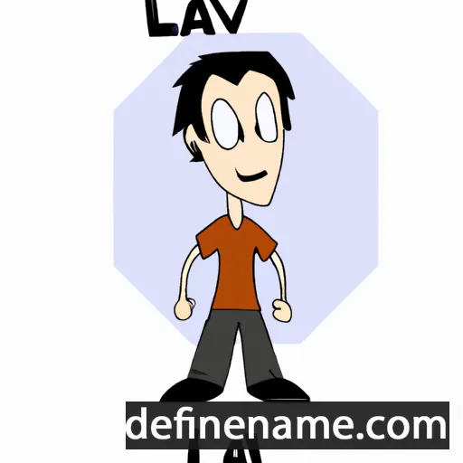 cartoon of the name Lavi