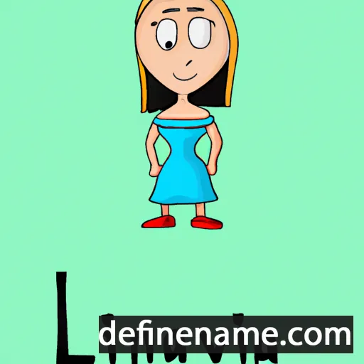 cartoon of the name Lavinija