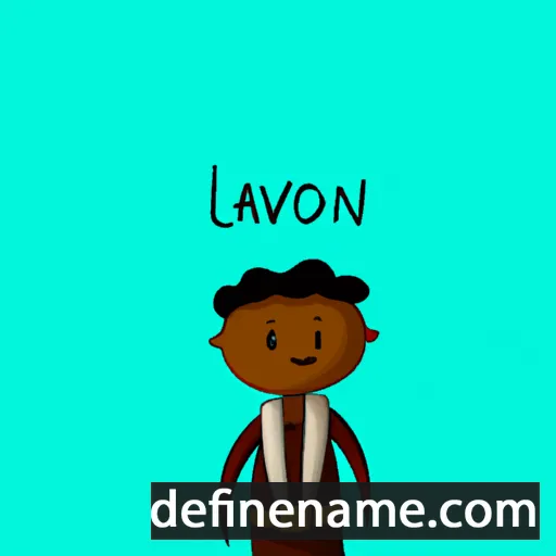 cartoon of the name Lavon