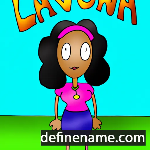 cartoon of the name Lavonna