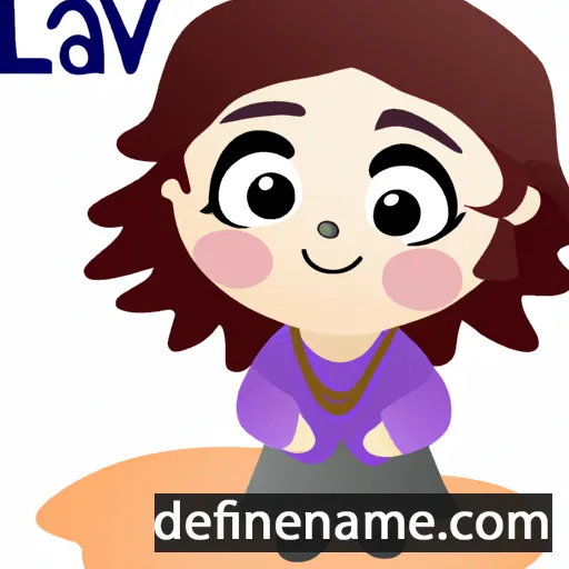 cartoon of the name Lavya