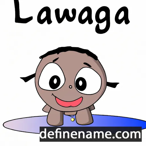 cartoon of the name Lawanga