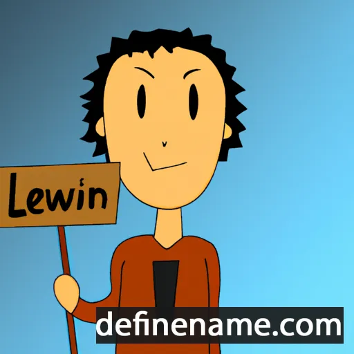 cartoon of the name Lawen