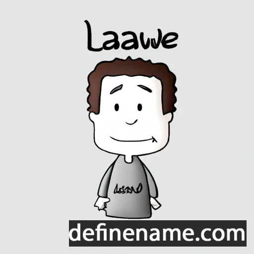 cartoon of the name Lawje