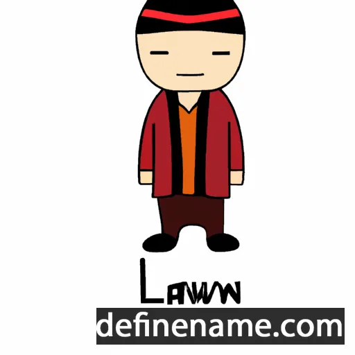 cartoon of the name Lawon