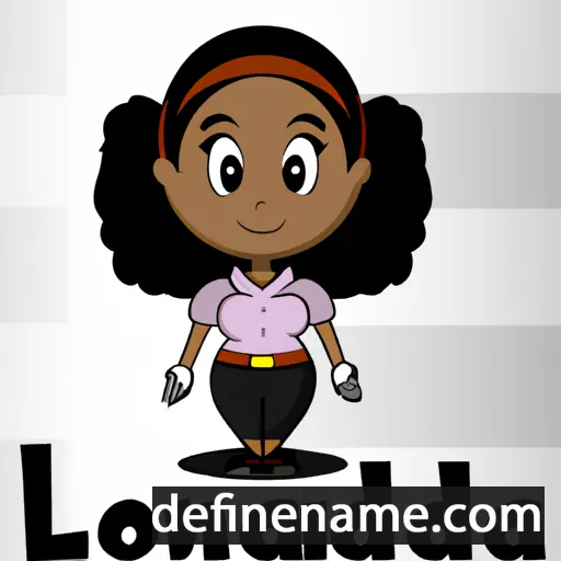 cartoon of the name Lawonda