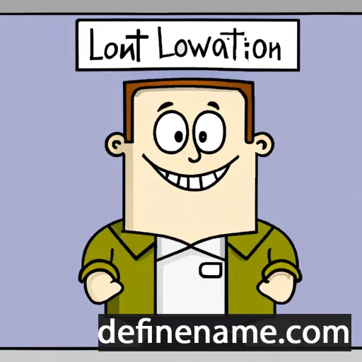 cartoon of the name Lawton