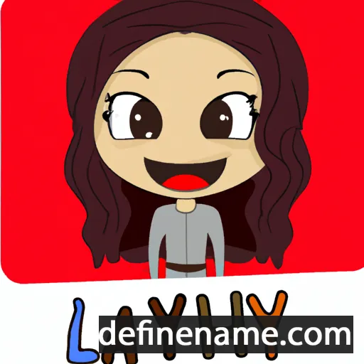 cartoon of the name Layah