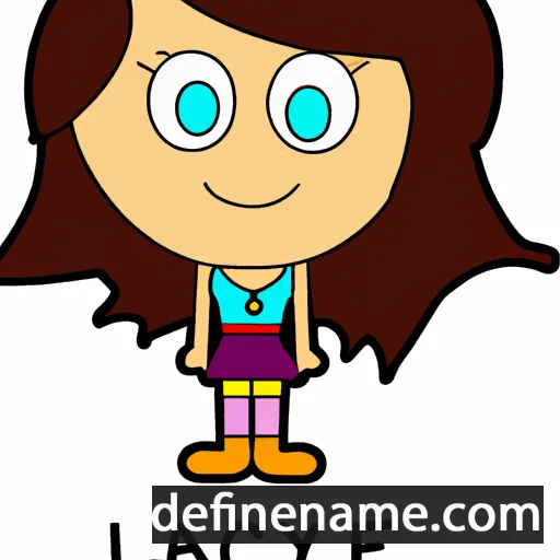 cartoon of the name Laycie