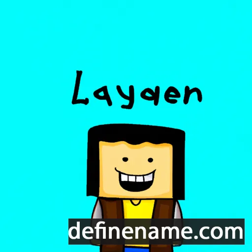 cartoon of the name Layen