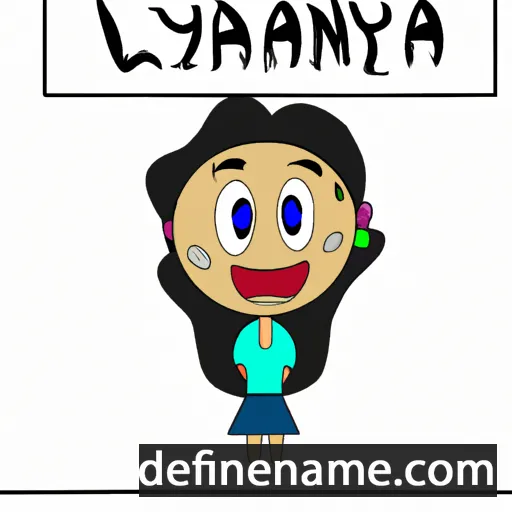 cartoon of the name Laynara