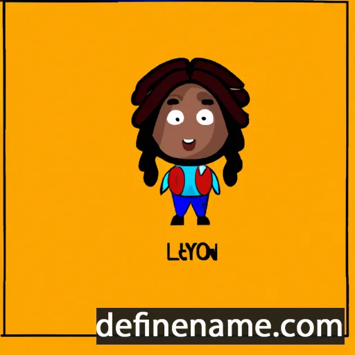 cartoon of the name Layomi