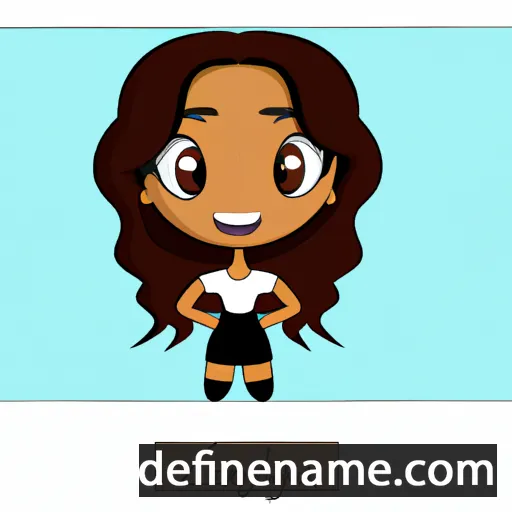 cartoon of the name Laysha