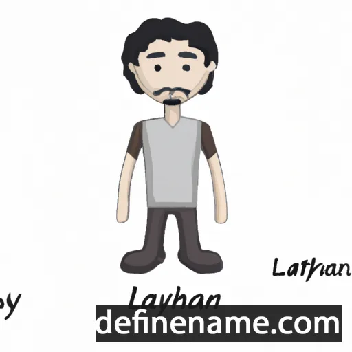 cartoon of the name Laythan