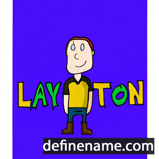 cartoon of the name Laytoon