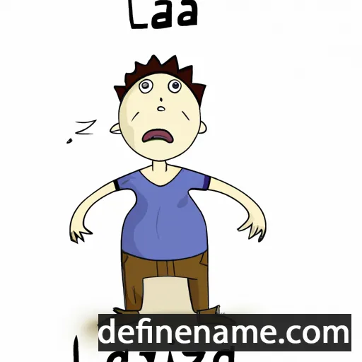 cartoon of the name Laza