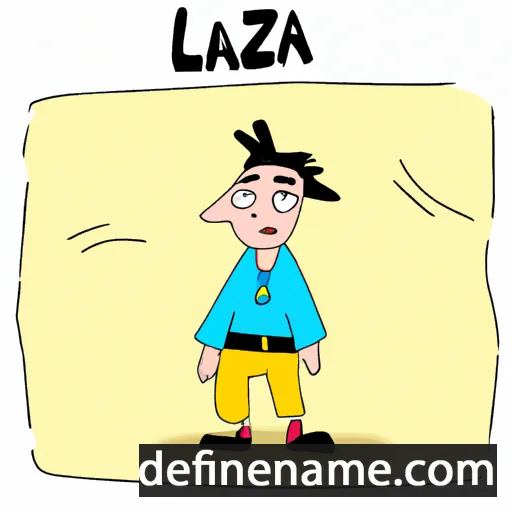 cartoon of the name Laza