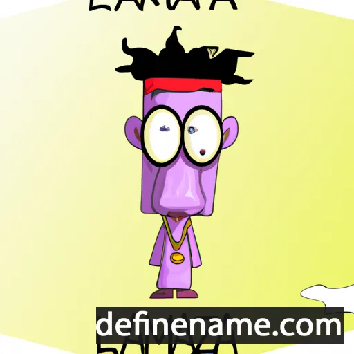 cartoon of the name Lazamaniraka