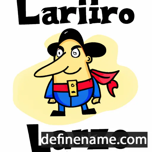 cartoon of the name Lazarillo