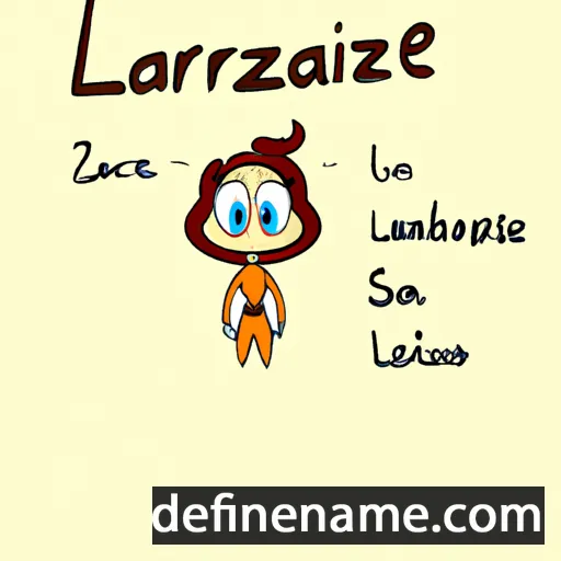 cartoon of the name Lazarine