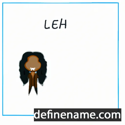 cartoon of the name Le'ah