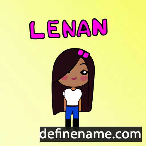 cartoon of the name Léana