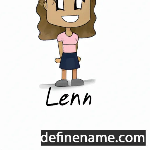 cartoon of the name Léanna