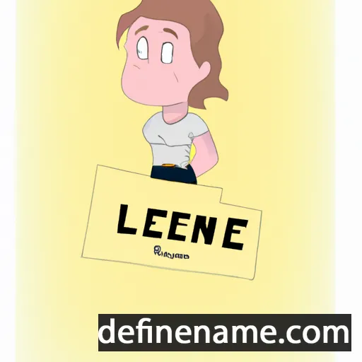 cartoon of the name Léanne