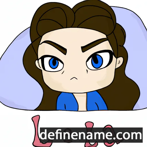 cartoon of the name Léia