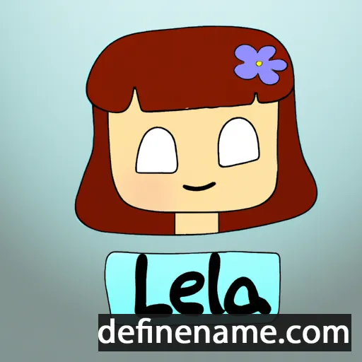 cartoon of the name Lélia