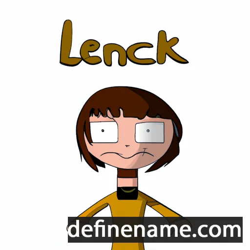 cartoon of the name Lénaïck