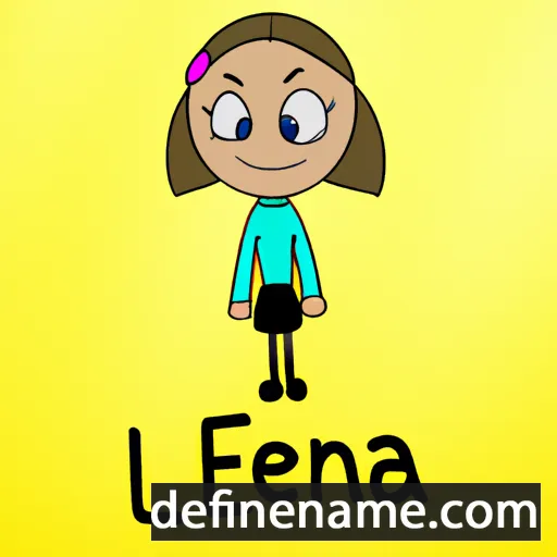 Lénka cartoon